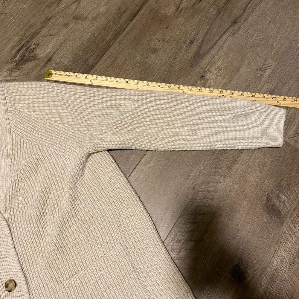 GAP Cream Women's Cardigan Grandpa Sweater Large - Picture 9 of 10